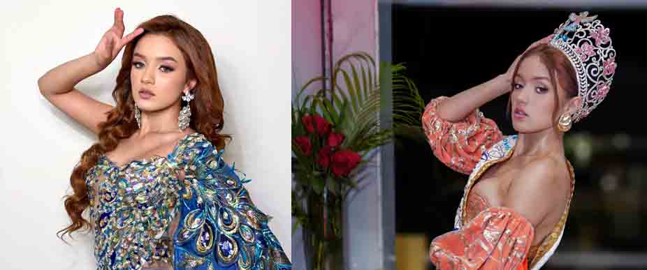 Katherine Castellanos cerca de entregar la corona de San Miguel