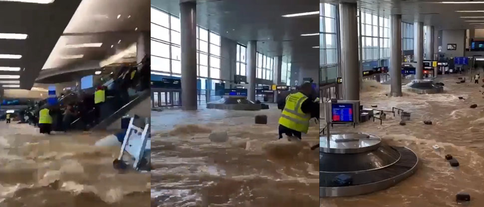 Tailandia: torrenciales lluvias inundan Aeropuerto de Bangkok y se dañan 5 mil equipajes