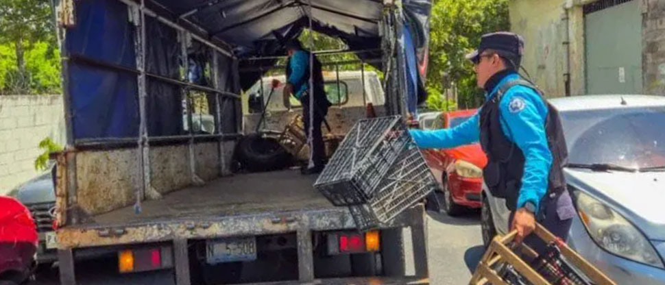 Alcaldía de San Salvador centro retira obstáculos de la vía pública