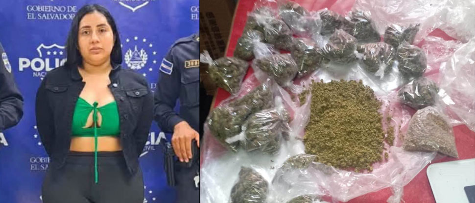 PNC captura a mujer tras encontrarle droga, dinero en efectivo y dinero