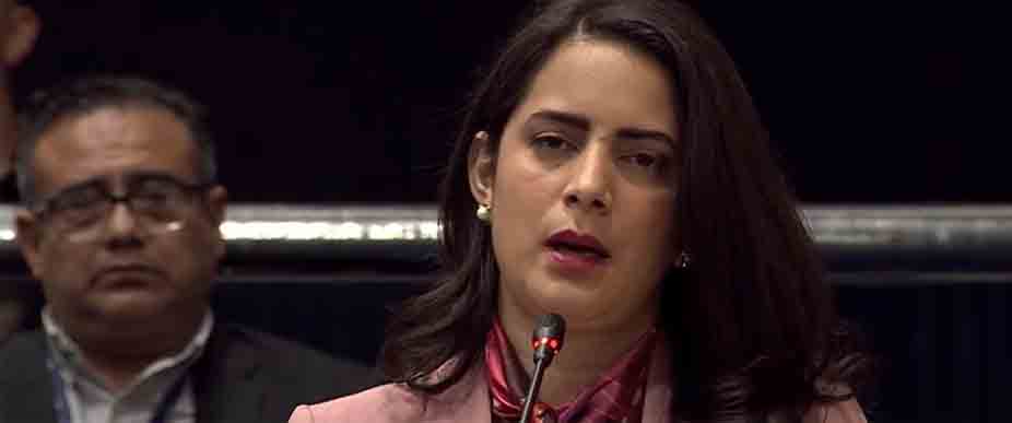 Claudia Ortiz vota en contra de declarar Estado de Emergencia por el fenómeno climático «Súper El Niño»