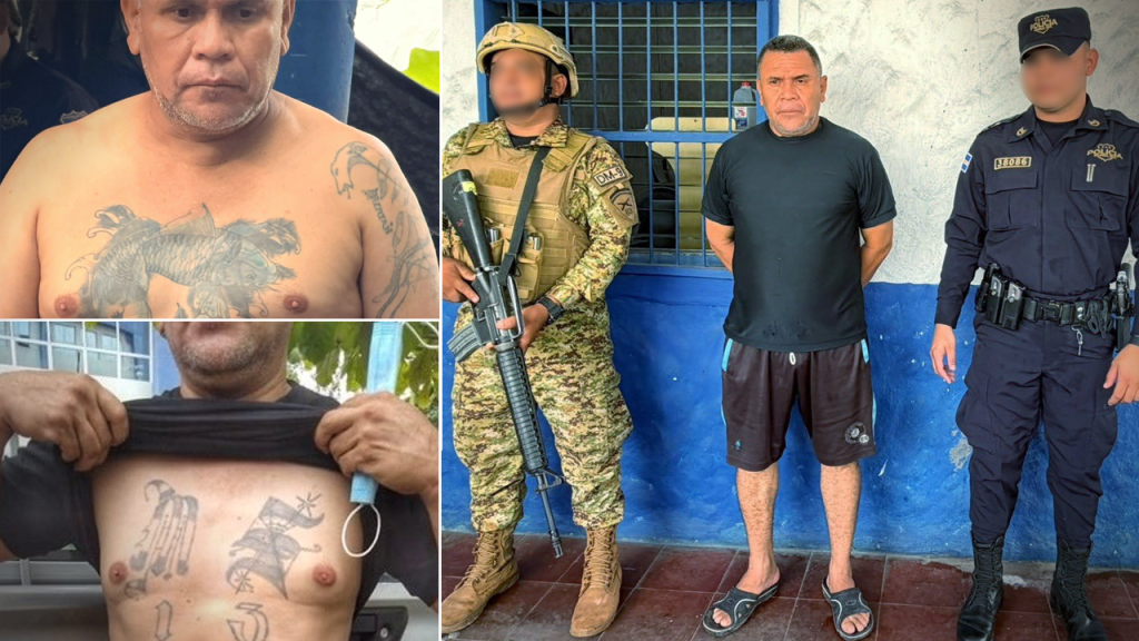 Pandillero veterano quiso burlar a las autoridades tapando los tatuajes que lo incriminaban