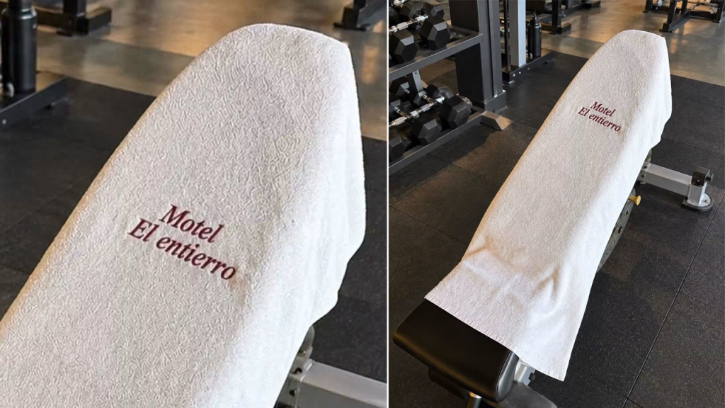Joven fitness se viraliza tras olvidar una peculiar toalla en el gym