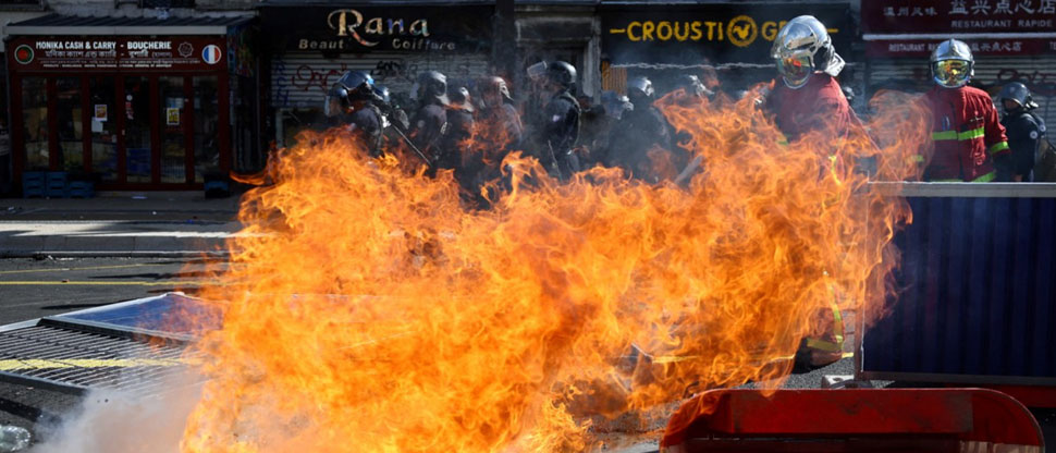 Caos en Francia: protesta de estudiantes se sale de control y ya hay cientos de escuelas cerradas