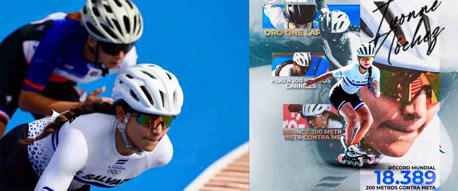 Ivonne Nóchez logra su tercera medalla en los World Skate Games Asunción 2026