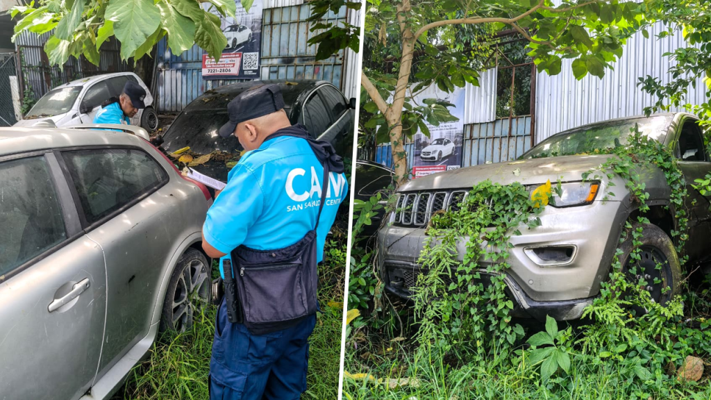 Notifican a dueños de carros abandonados en colonias de la capital