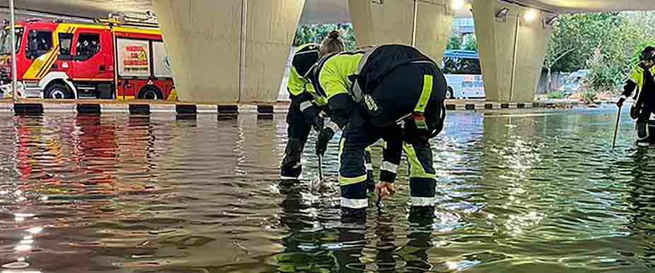 ESPAÑA: fuertes lluvias afectan Madrid