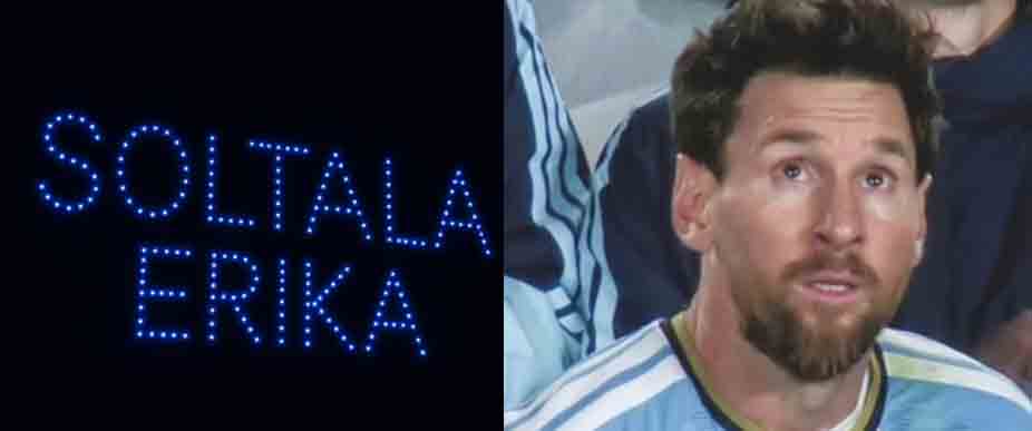 Este fue «el mensaje» que vio Messi en su despedida y se ha viralizado en redes