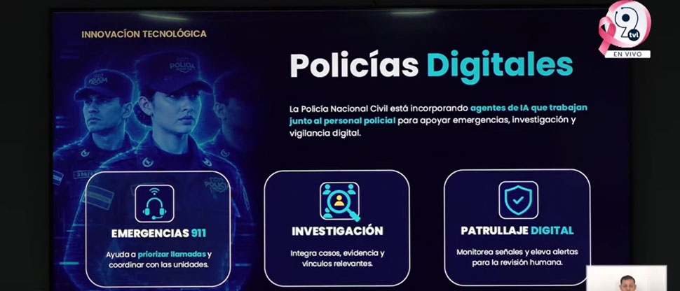 Ministro de Seguridad y Justicia detalla que la IA permite identificar agresores en tiempo real