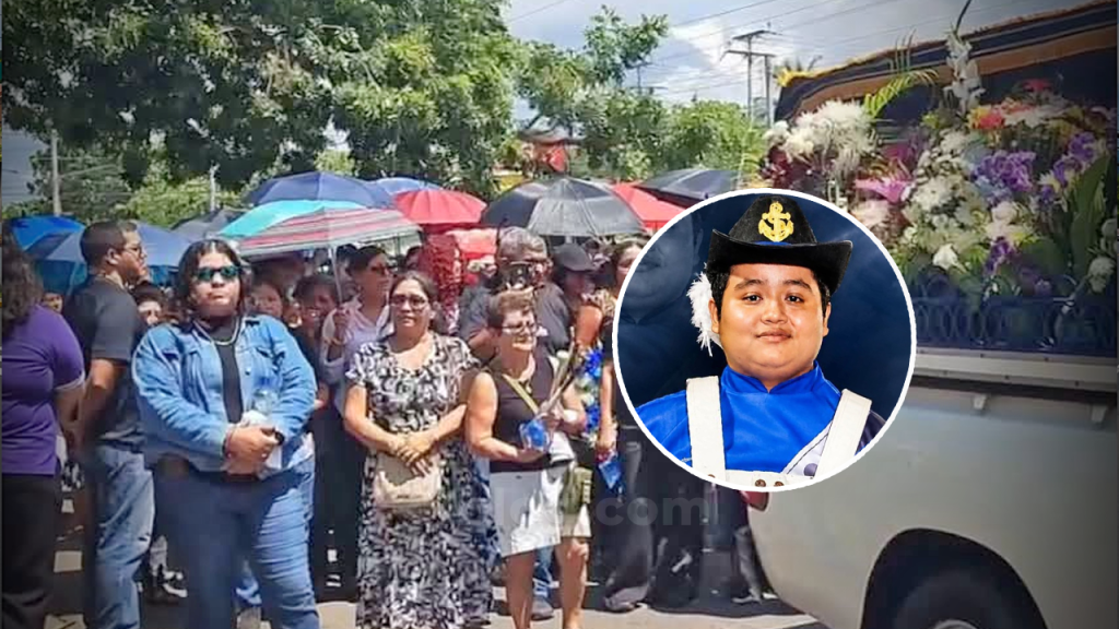 Dan el último adiós a estudiante fallecido en accidente en Acajutla